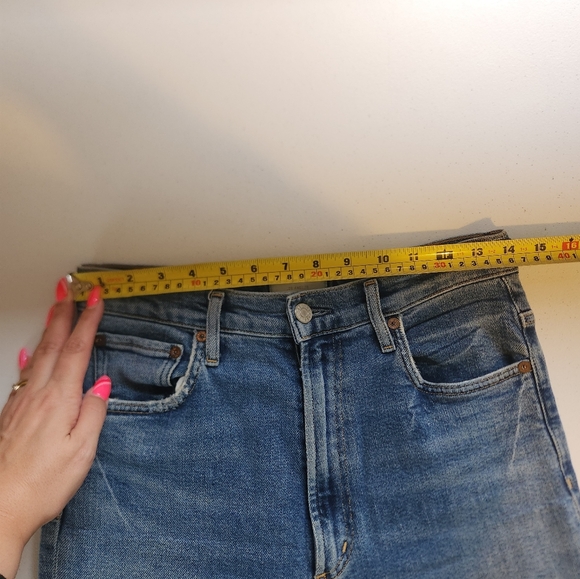 AGOLDE Pinch Waist Skinny Jeans Stretch Ultra High Rise Size 27 - Picture 8 of 10